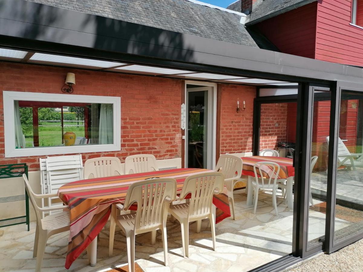 Maison De Campagne Lumineuse Spacieuse Dans Impasse Au Calme A Proximite D'Un Chateau Deux Verandas Grand Jardin Cabane Pour Velos, Pres Port En Bessin Et Bayeux, Proche Plages Du Debarquement Commes Luaran gambar