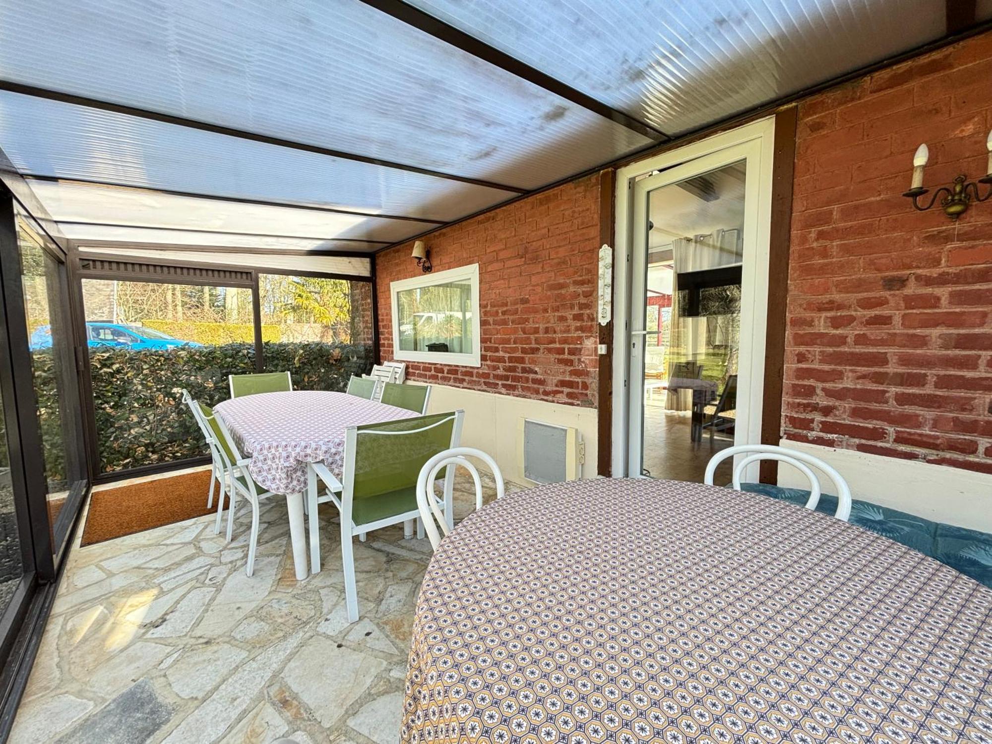 Maison De Campagne Lumineuse Spacieuse Dans Impasse Au Calme A Proximite D'Un Chateau Deux Verandas Grand Jardin Cabane Pour Velos, Pres Port En Bessin Et Bayeux, Proche Plages Du Debarquement Commes Luaran gambar