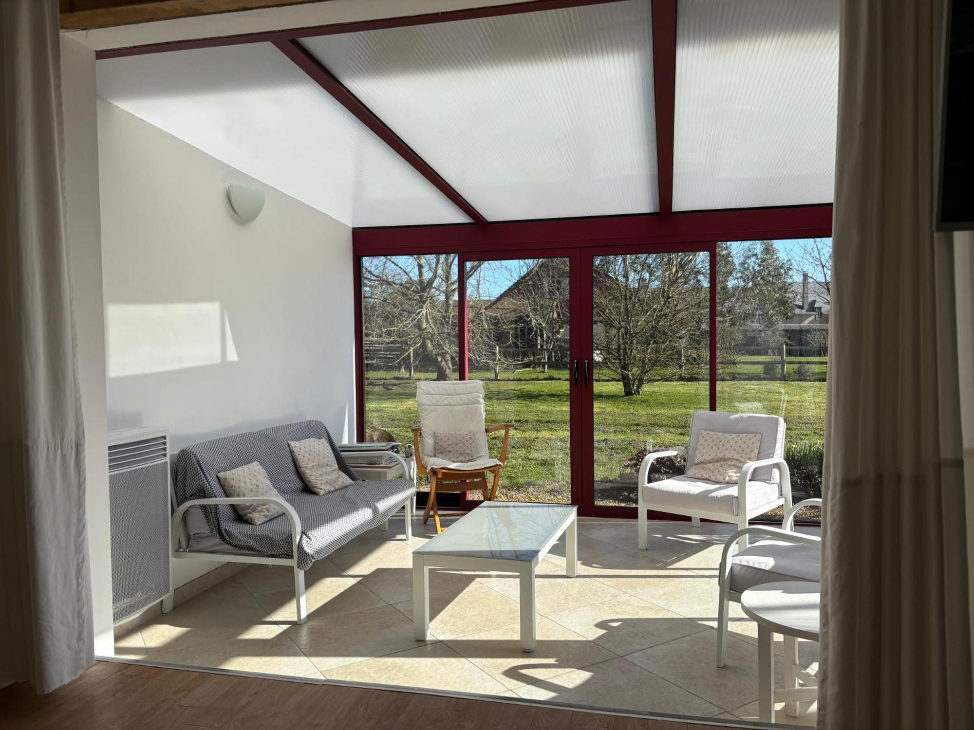 Maison De Campagne Lumineuse Spacieuse Dans Impasse Au Calme A Proximite D'Un Chateau Deux Verandas Grand Jardin Cabane Pour Velos, Pres Port En Bessin Et Bayeux, Proche Plages Du Debarquement Commes Luaran gambar